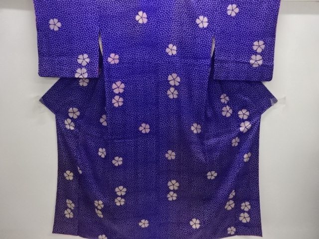 JAPANESE KIMONO / ANTIQUE KIMONO / SILK / MON KINSHA / NADESHIKO FLOWER